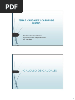 Tema 7. Caudales y Cargas de Diseño