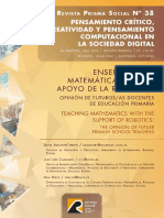 Enseñanza de Matemáticas Con El Apoyo de La Robótica