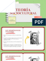 Teoría Sociocultural 