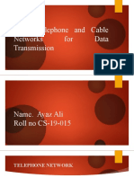 Using Telephone and Cable Networks For Data Transmission