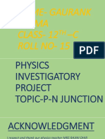 Physics Investigatory Project