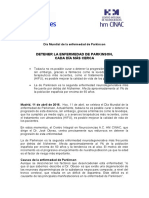 2016 04 11 Detener La Enfermedad de Parkinson, Cada Día Más Cerca