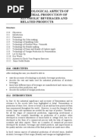 Unit 13 Technological Aspects of Industrial Production of Alcoholic Beverages and Related Products