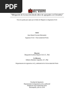 Mitigación de La Reacción Álcali-Sílice de Agregados en Colombia