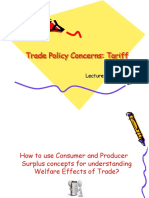 Tariff and Trade Effects