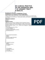 The Philippine Clinical Practice Guidelines On The Diagnosis and Management of Urinary Tract Infections in Adults UPDATE 2004