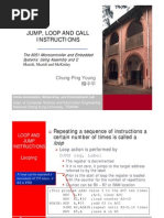 Jump, Loop and Call Instructions