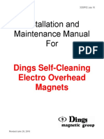 Installation and Maintenance Manual For: Dings Self-Cleaning Electro Overhead Magnets