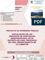 Grupo 8 - Lectura de Proyectos de Inversión Público y Privado