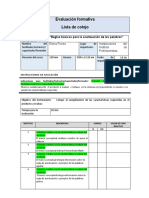 Ejemplo Evaluacion Formativa Cotejo