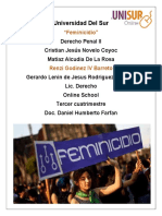 1er Actividad - Feminicidio