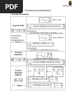 Formulario Estadistica Inferencial