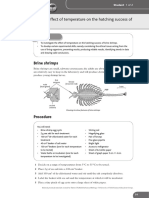 (M10) Practical 5.2 The Effect of Temperature On The Hatching Success of Brine Shrimps