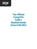 The Official Comptia Cysa+ Student Guide (Exam Cs0-002)