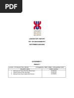 Laboratory Report Biochemistry