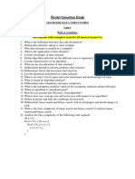 Data Structures Unit-1 Question Bank