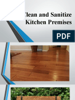 Clean and Sanitize Kitchen Premises