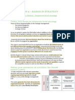 Basics in Strategy - Corporate-Level Strategy