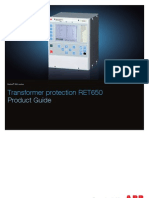 Transformer Protection RET650: Product Guide