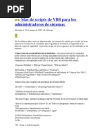 Más de Scripts de VBS para Los Administradores de Sistemas