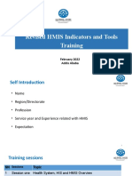 Revised HMIS Indicators - Tools Training PPT - Final