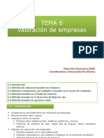 Tema 6 Valoración de Empresas