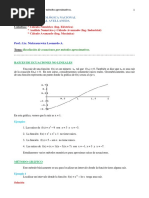 Métodos Aproximativos para Hallar Raíces de Ecuaciones No Lineales (Teórico-Práctico)