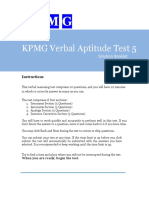 KPMG CRITICAL Test 5 Solution