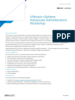 EDU - DATASHEET VMware Vsphere Advanced Administration Workshop V7