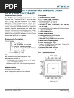 RT8857 - PWM Controller With Embedded Drivers For CPU Core Power Supply