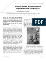 Mathematical Algorithms For Determination of Mixed Layer Height From Laser Radar Signals