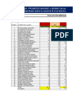 Formula Promedio Max y Min 1EV