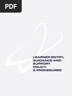 6.4 Learner Entry Guidance