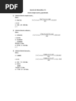 Ejercicio de Matemática N