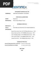 Informe de Práctica #6 Factores Que Afectan La Actividad Enzimática