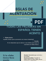 Reglas de Acentuación