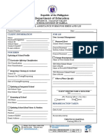 FM-SGO-PLA-003 Technical Assistance Form For EBEIS and LIS