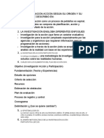 LA INVESTIGACIÓN ACCIÓN - Cuestionario