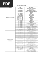 Daily Schedule