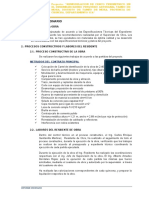 B. Informe de Obra