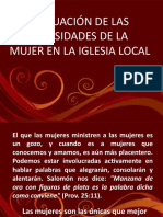 Evaluación de Las Necesidades de La Mujer en La Iglesia Local