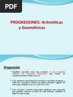 Progresiones Aritméticas y Geométricas