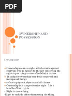 Ownership and Possession