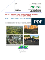 Projet D'appui Au Developpement Integre de L'economie Rurale (Proader) - Cadre de Gestion Environnementale Et Sociale