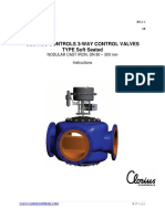 Clorius Controls 3-Way Control Valves TYPE Soft Seated: Nodular Cast Iron, DN 80 - 300 MM Instructions