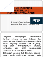 Materi Tambahan P3 Ekonomi Internasional