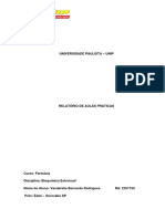 3°-Relatório de Aulas Práticas Bioquímica Estrutural