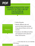 Proper Etiquette in Handling Equipment