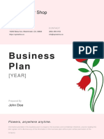 Flower Shop Business Plan Example