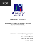 Trabajo Fin de Grado:: Diseño Y Desarrollo Mecánico de Una Plegadora Industrial